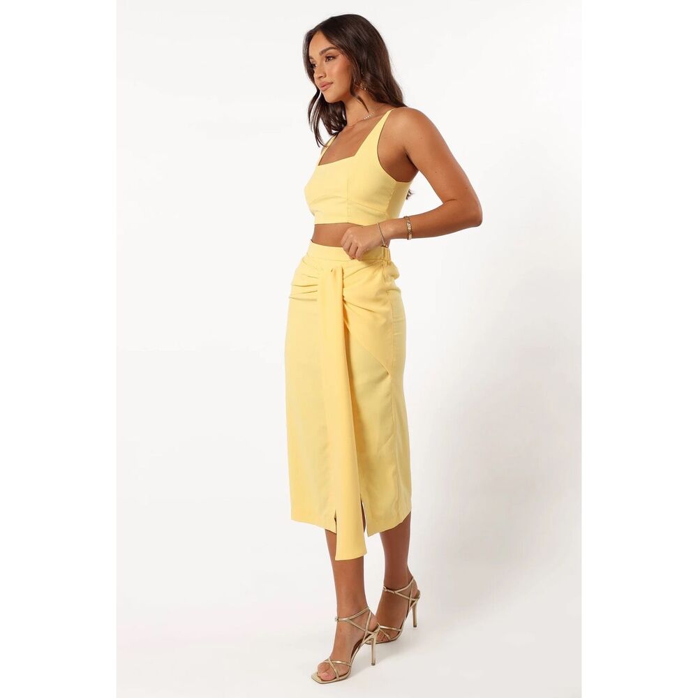 Sndys Zanita Skirt and Top Set in Yellow Size 6 - Picture 3 of 12
